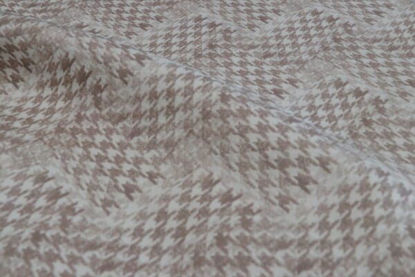 Discover the Elegance of 260gsm Houndstooth Pattern Embossed Suede